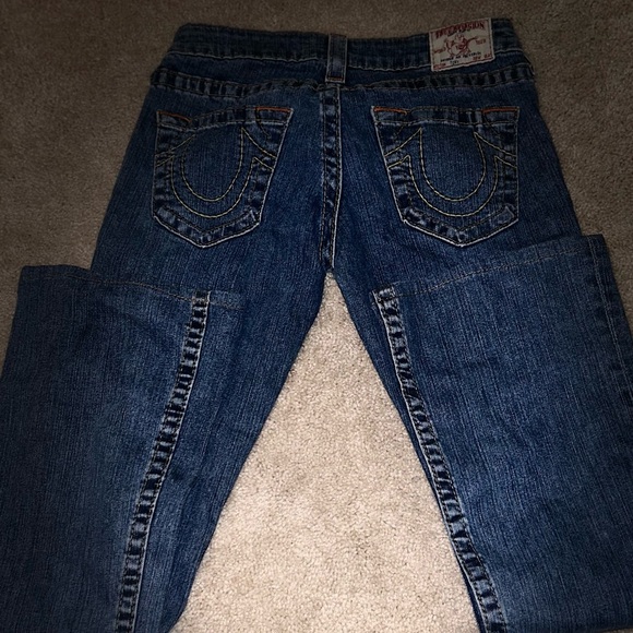 True Religion "Tony" Flared Wide Leg Jeans Size: 29 - Picture 10 of 15